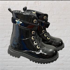 Original Marines Patent Leather Star Accent Boots